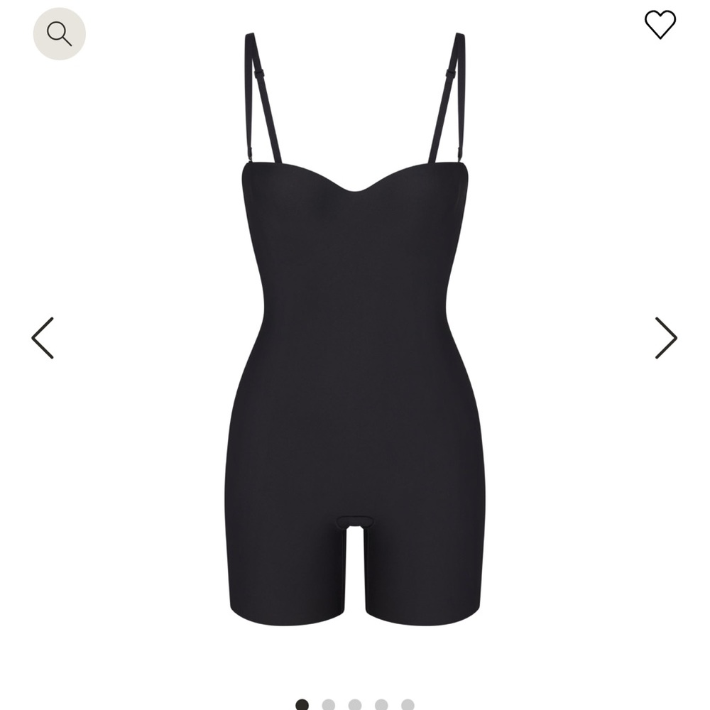 NWT SKIMS BODY UNDERWIRE MID THIGH BODYSUIT | ONYX